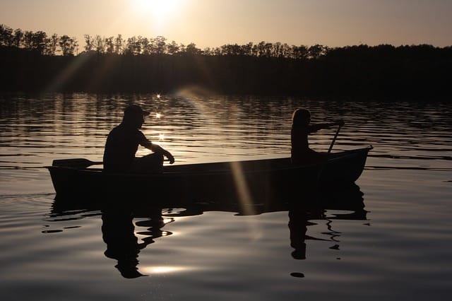 Paddle Sunset - Selecting A Canoe Paddle