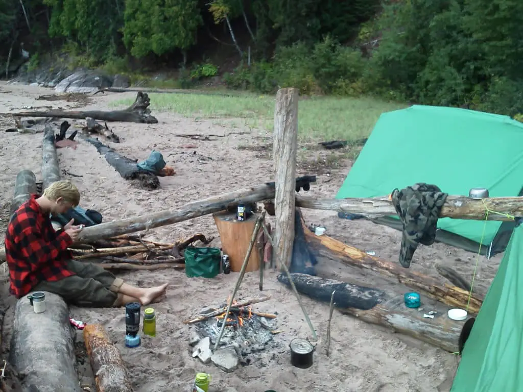 Camp At Lake Superior Near Marquette Michigan - - Outdoor Water Filter