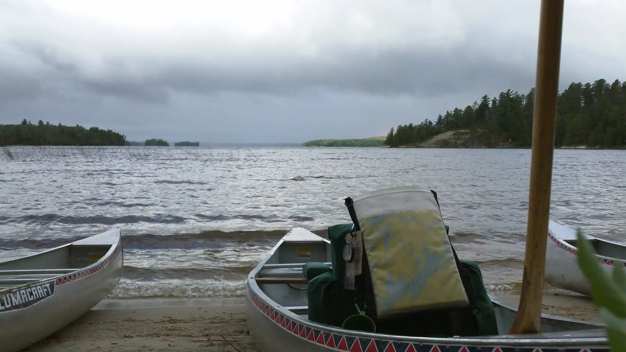 The Storm Approached Before Heading Out.  