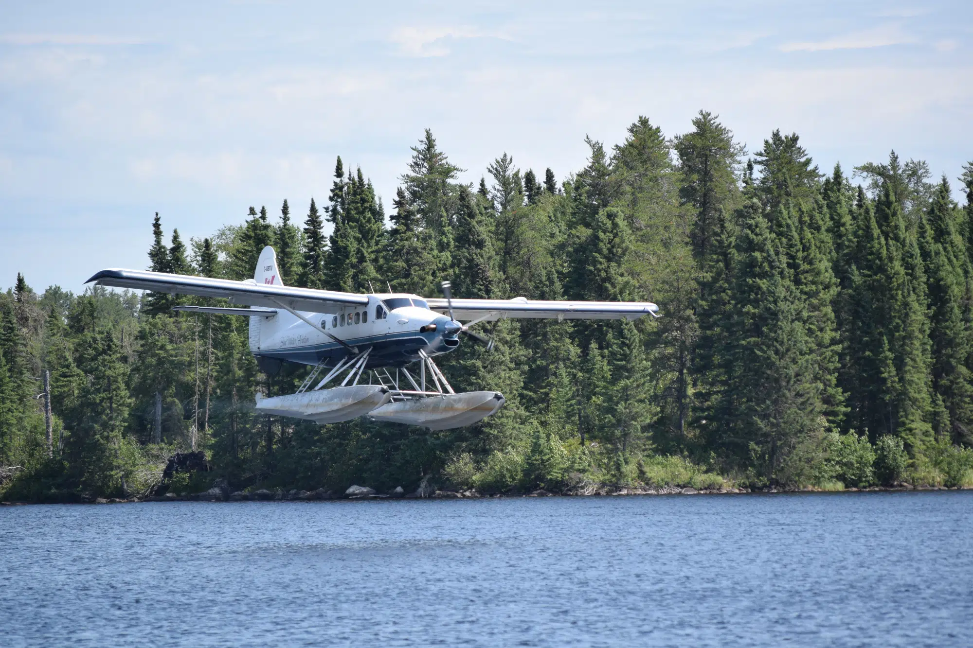 Float Plain Leaving Us In The Atikaki Provincial Wilderness - Wildlife Photograpy