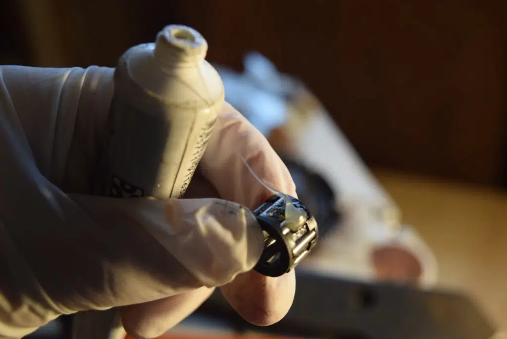 Lubricate The Needle Bearing - Cleaning A Chainsaw