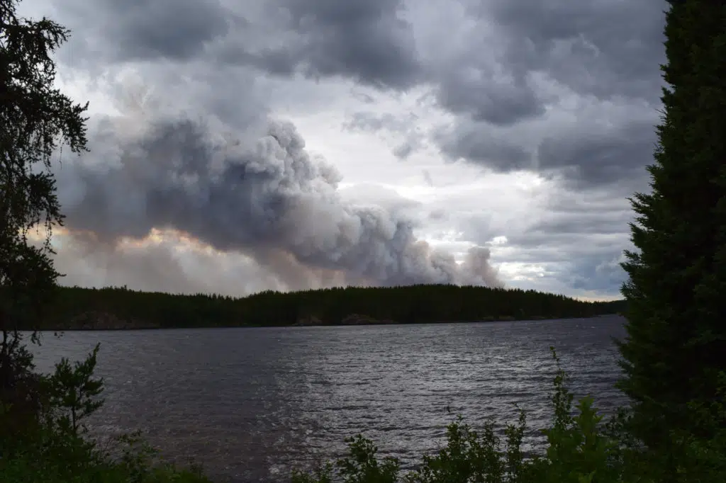 3 Benefits of A Simple Camping Saw 3 Wildfire Smoke In Atakaki Wilderness