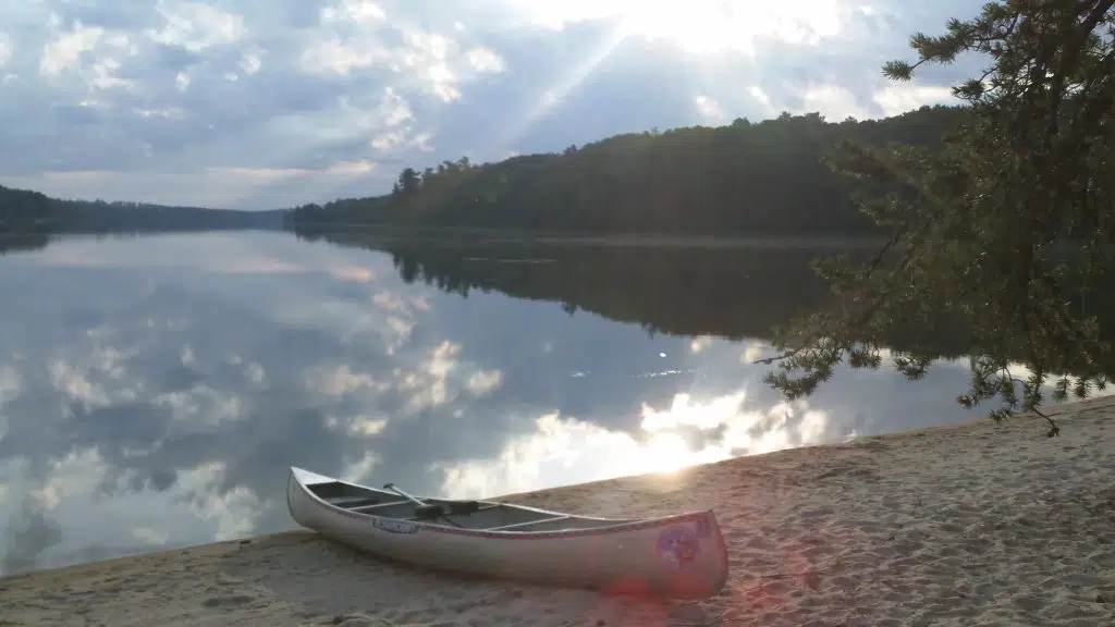 3 Benefits of A Simple Camping Saw 4 Flat Water Reflection Quetico