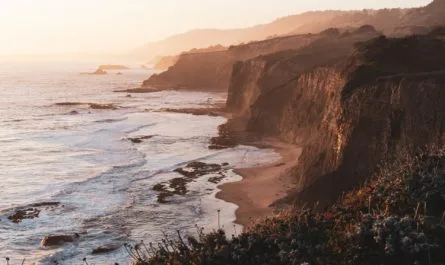 A View Of One Of The Coastal Camping Spots In California