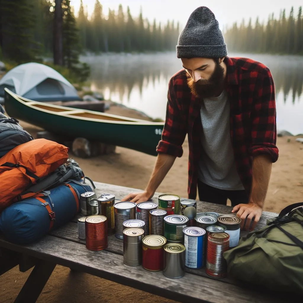 Canned Food From A Pantry.