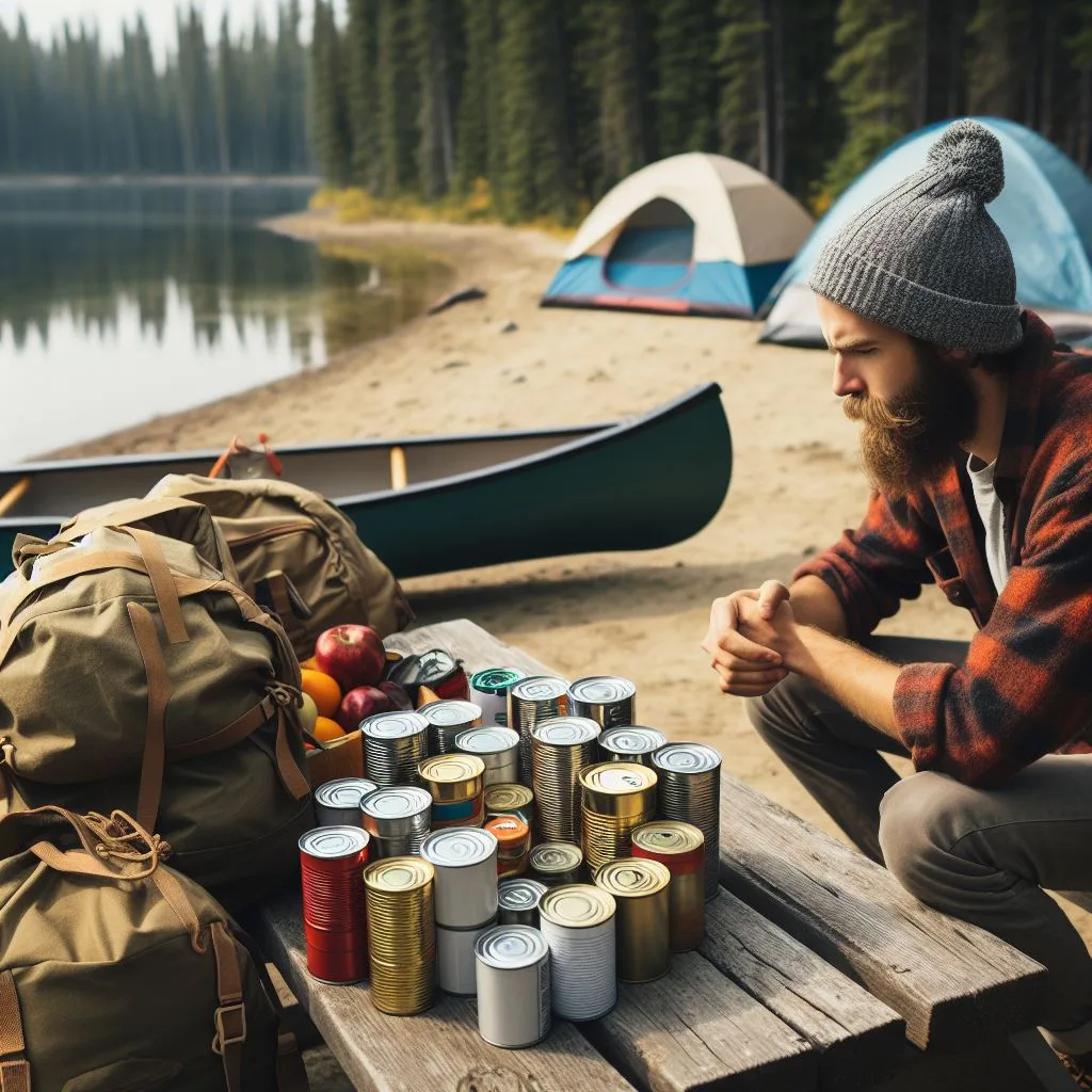 Reviewing Stocks Of Canned Food